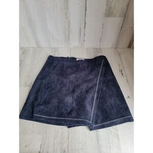 Eggka short skirt suede like L large womens business casual clothing style